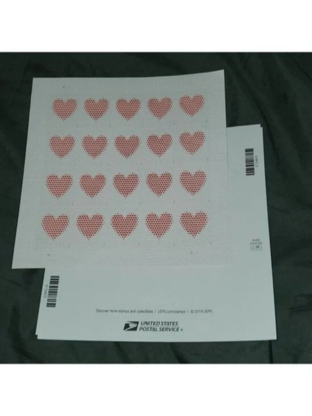 200‎ Made of Hearts Forever Postage Stamps USPS Valentines Wedding Invitations